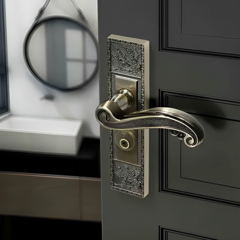 Khóa cửa phòng khách hợp kim kẽm kiểu cổ điển DG6934 2