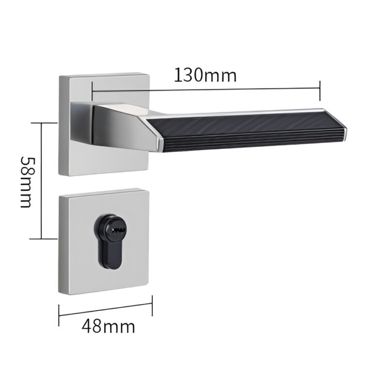 Khóa cửa phòng tay gạt hợp kim sang trọng Z6013 5