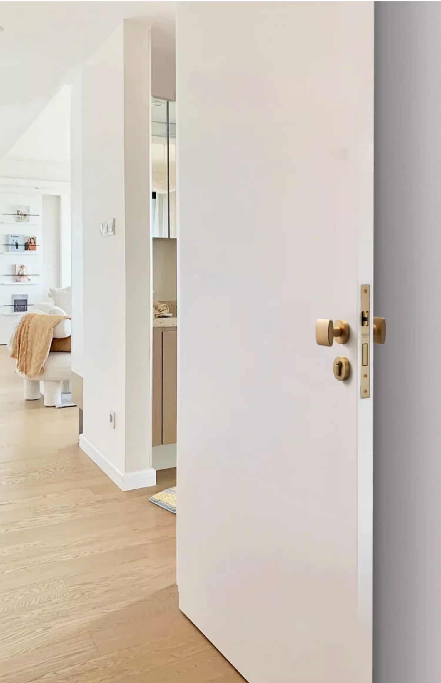 Khóa cửa tay nắm vuông hợp kim tối giản AW222 10