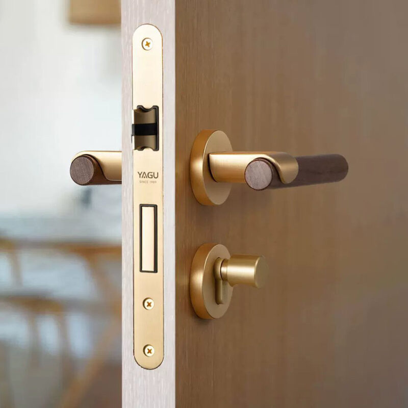 Khóa phân thể đồng thau tay gạt tối giản YU7266 3