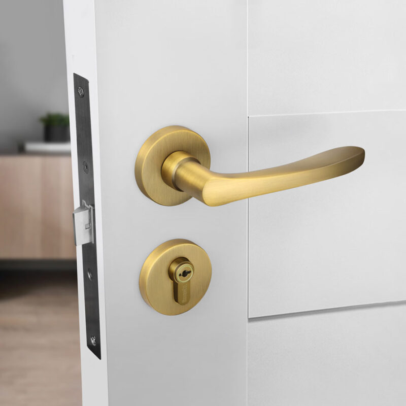 Khóa phân thể hợp kim kẽm mạ đồng tối giản DG7031 1