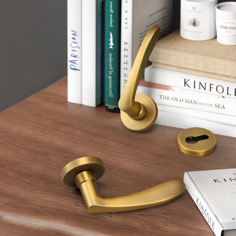 Khóa phân thể hợp kim kẽm mạ đồng tối giản DG7031 4
