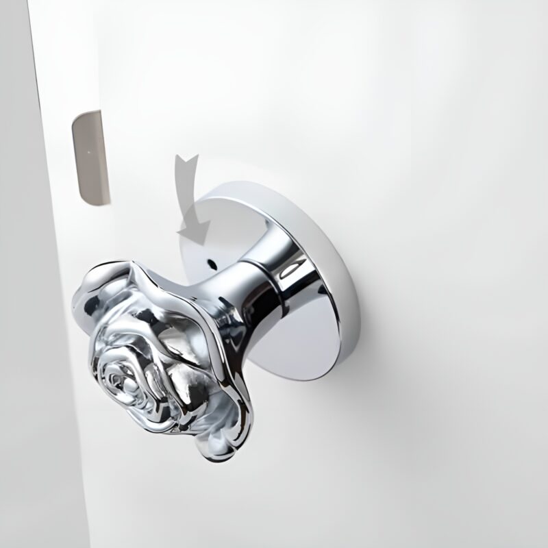 Nắm tay khóa cửa hoa hồng kiểu Pháp BT7144 3