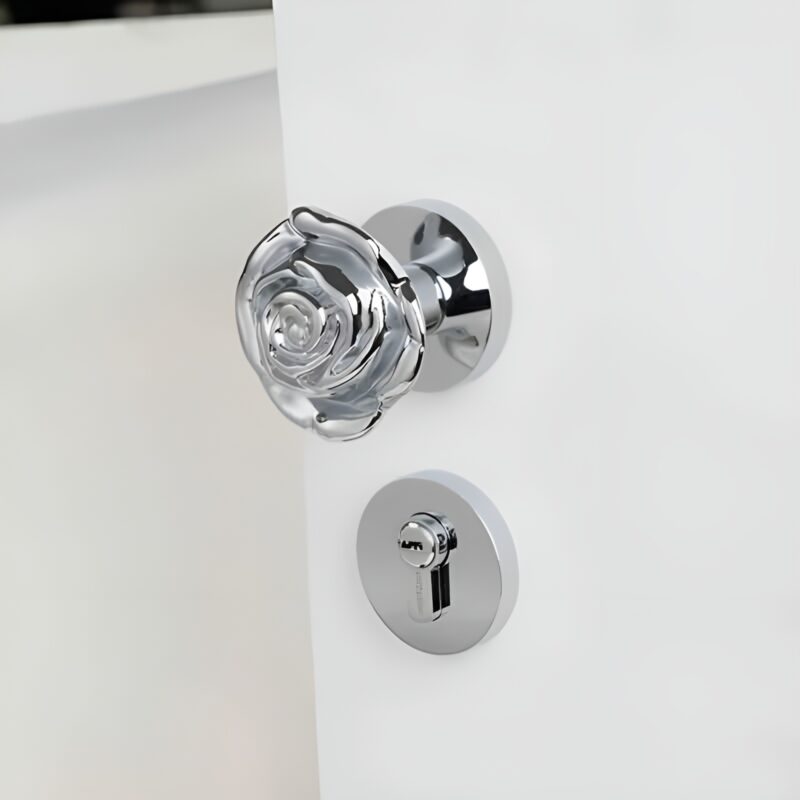 Nắm tay khóa cửa hoa hồng kiểu Pháp BT7144 1