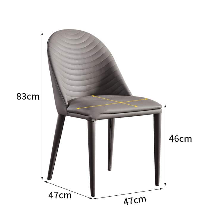 Ghế ăn viền lưng bọc da phong cách tối giản YZ002 13
