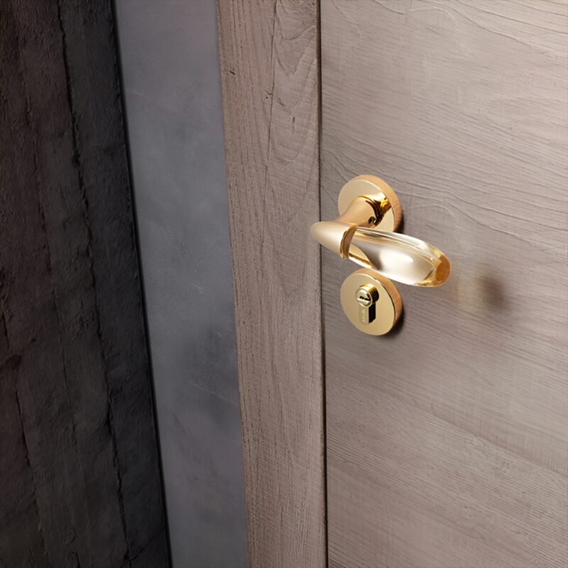 Khóa cửa phòng pha lê sang trọng YGA7266 4