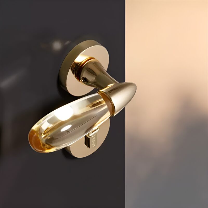 Khóa cửa phòng pha lê sang trọng YGA7266 2