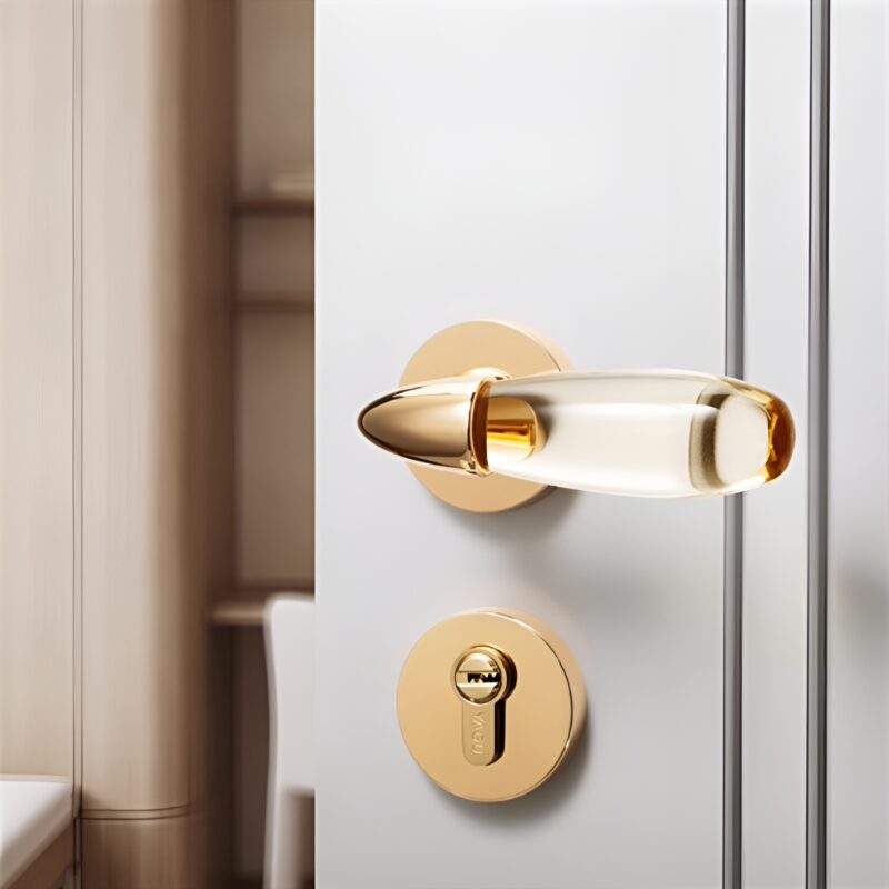 Khóa cửa phòng pha lê sang trọng YGA7266 1
