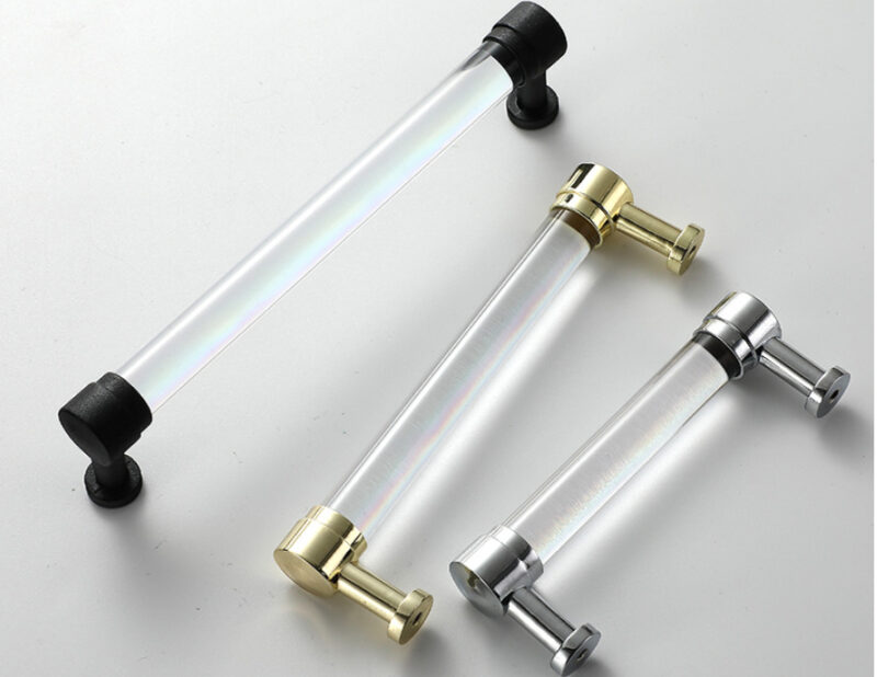Tay nắm tủ bằng Acrylic trong suốt B0223 2