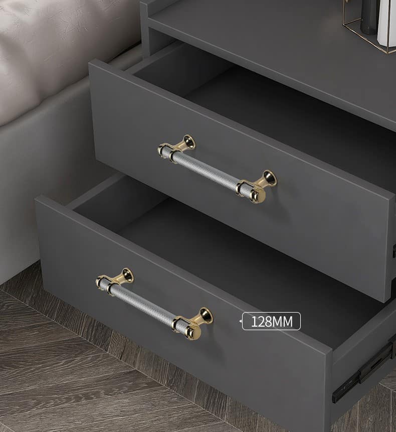Tay nắm tủ hiện đại hợp kim nhôm màu vàng xám L5335 6