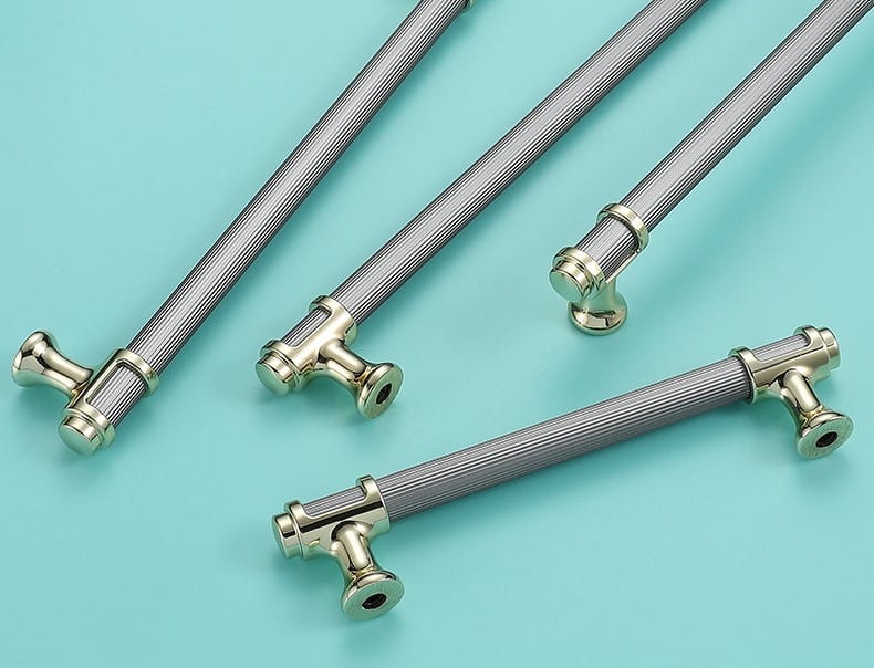 Tay nắm tủ hiện đại hợp kim nhôm màu vàng xám L5335 11