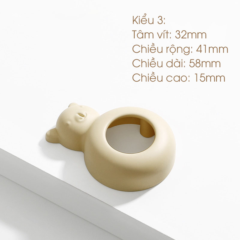 Tay nắm tủ hợp kim nhiều màu đáng yêu SHE716 14