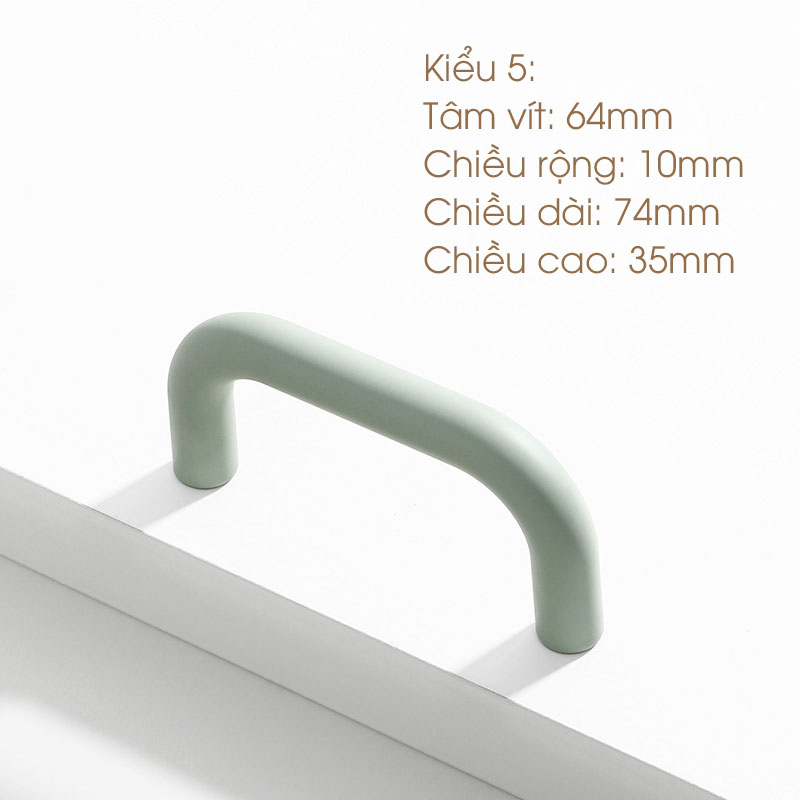 Tay nắm tủ hợp kim nhiều màu đáng yêu SHE716 16
