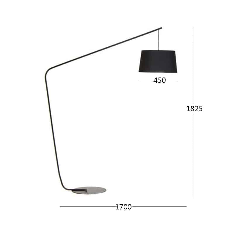 Đèn cây đứng cần câu thân góc vuông hiện đại FD5254 17