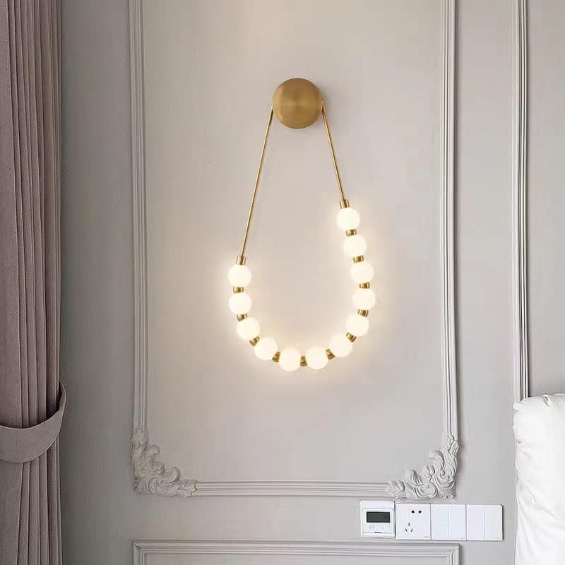 Đèn gắn tường nửa vòng chuỗi hạt sáng tạo HX4466 5