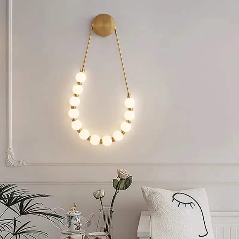 Đèn gắn tường nửa vòng chuỗi hạt sáng tạo HX4466 6