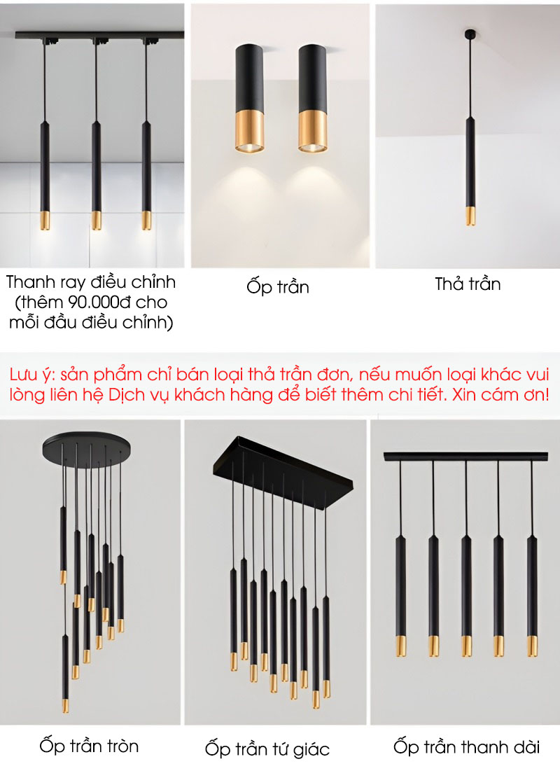 Đèn LED thả trần hợp kim nhôm cho văn phòng ZWL7613 27