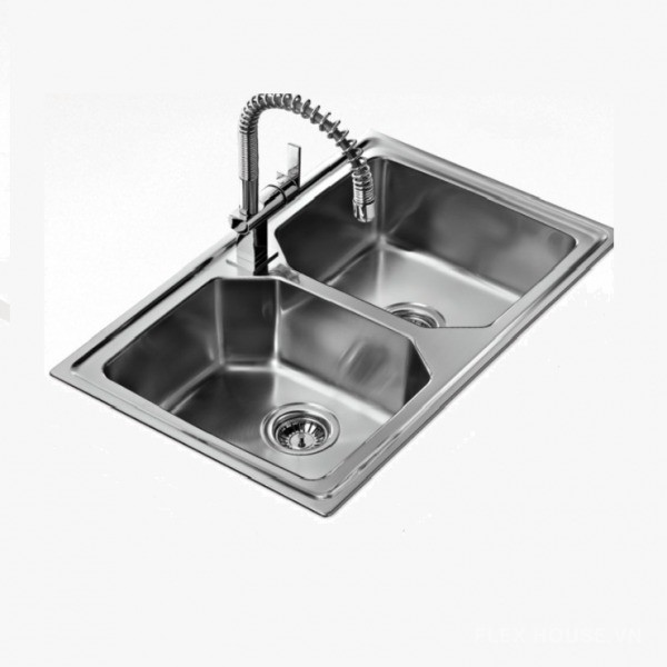 Chậu rửa chén lắp nổi PREMIUM 2B 80