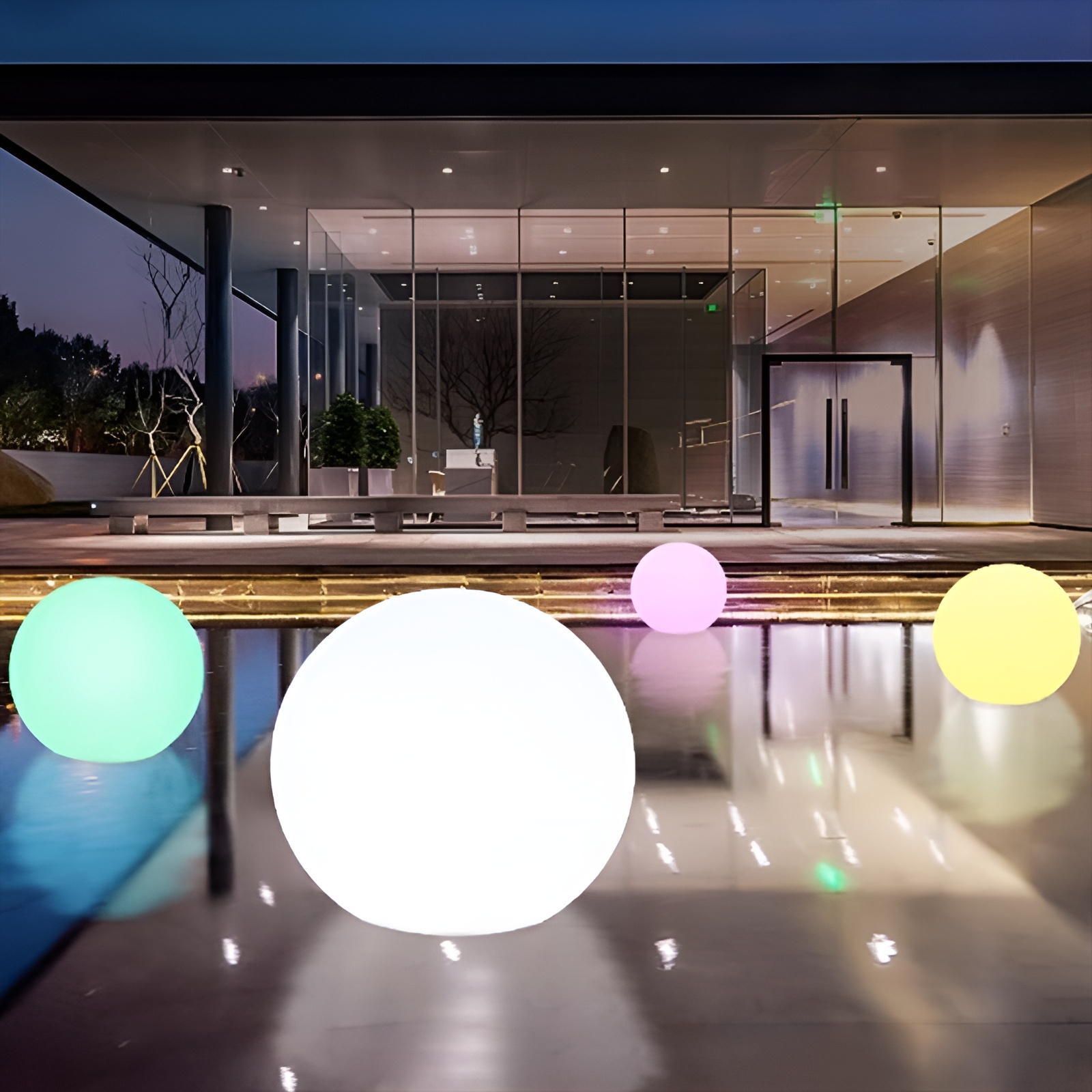 Đèn bể bơi hình quả bóng decor quang cảnh QH7075 6