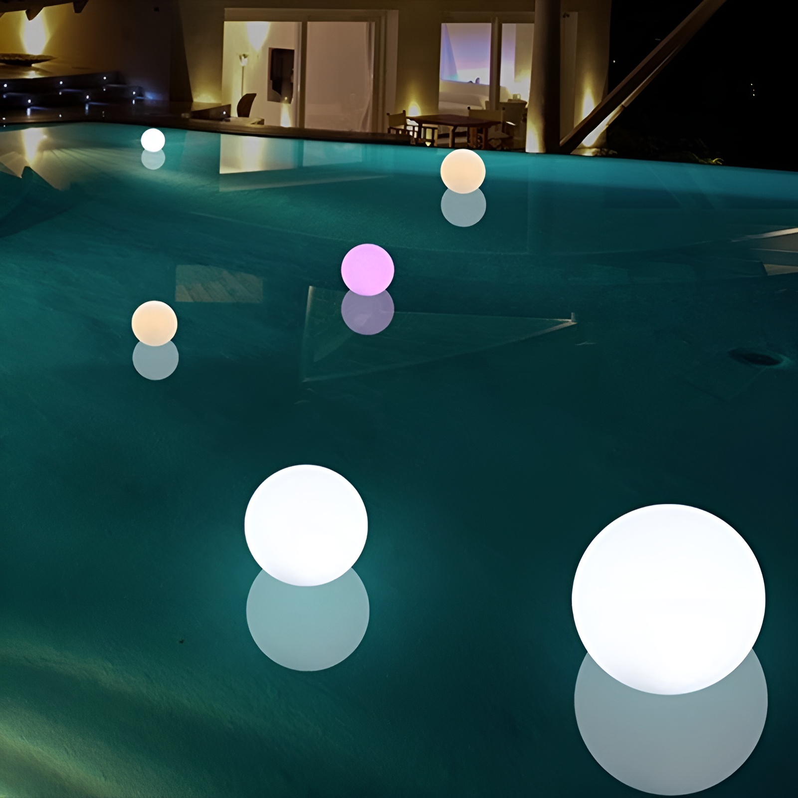 Đèn bể bơi hình quả bóng decor quang cảnh QH7075 12