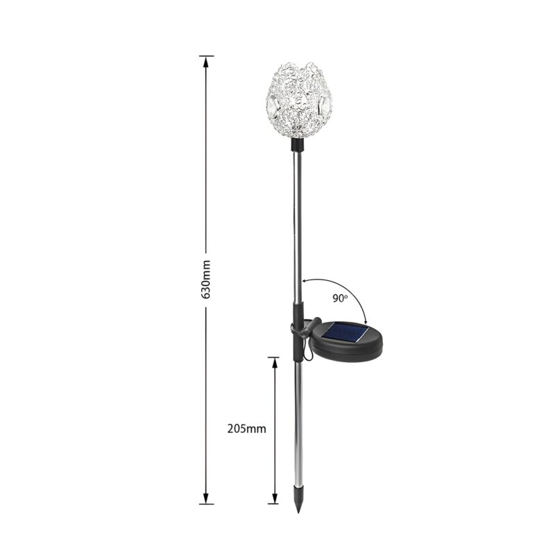 Đèn cắm cỏ hoa tulip trang trí tiểu cảnh FC6421 5