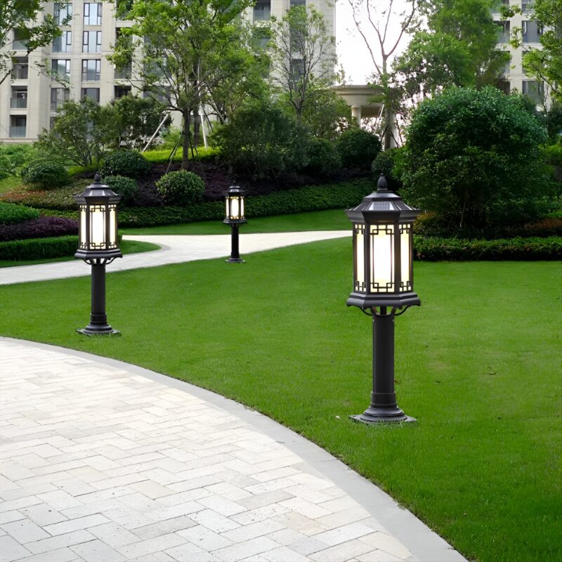 Đèn cột kiểu cổ trang trí quan cảnh sân vườn CP3014 4