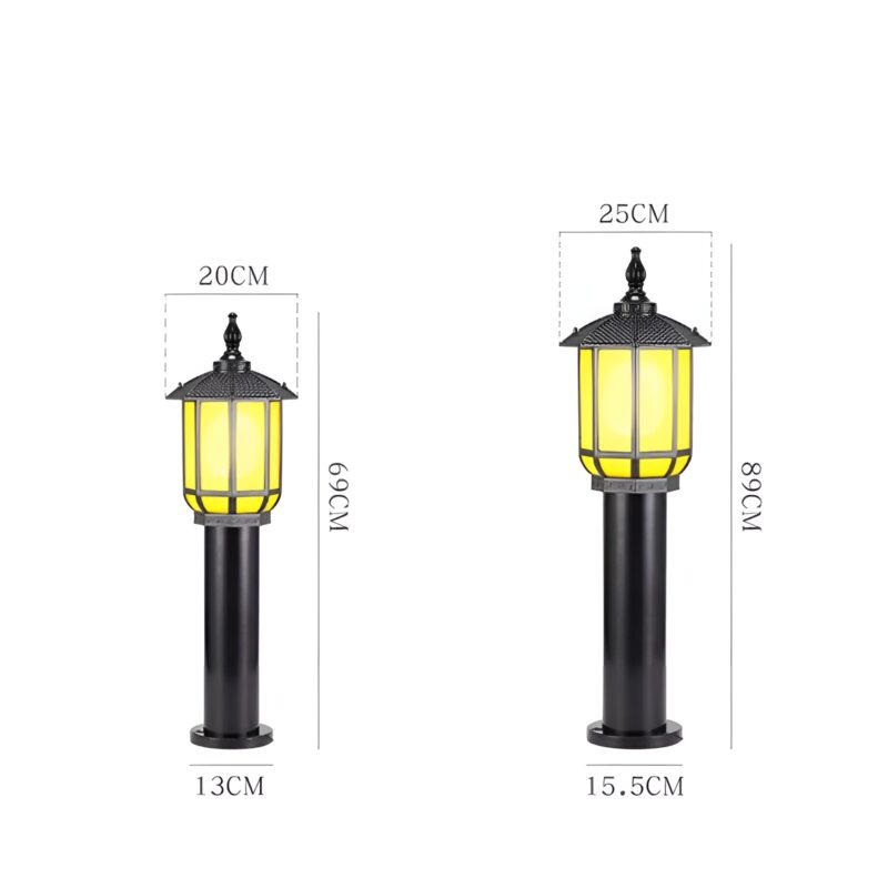 Đèn cột nghệ thuật chống nước cảnh quan biệt thự TY6048 5
