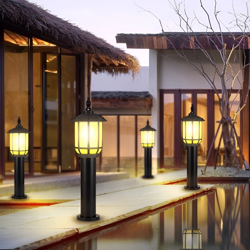 Đèn cột nghệ thuật chống nước cảnh quan biệt thự TY6048 2