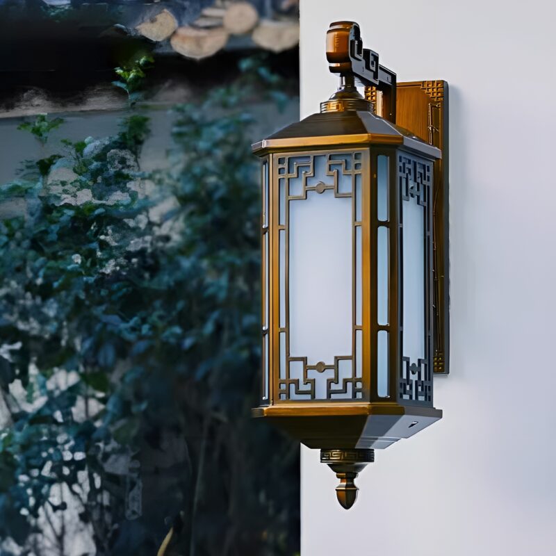 Đèn gắn tường kiểu cổ trang trí ngoại thất YD392 3