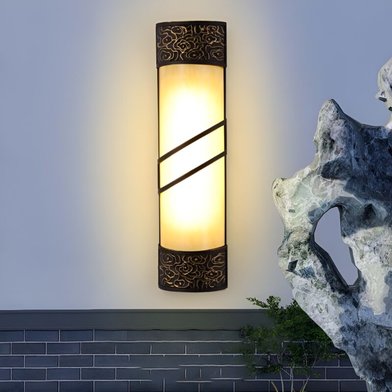 Đèn ốp tường hình trụ trang trí cảnh quan ZY6915 2
