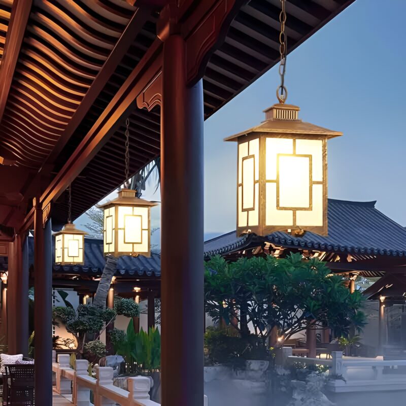 Đèn thả kiếu cổ trang trí hành lang mái hiên DL6603 1