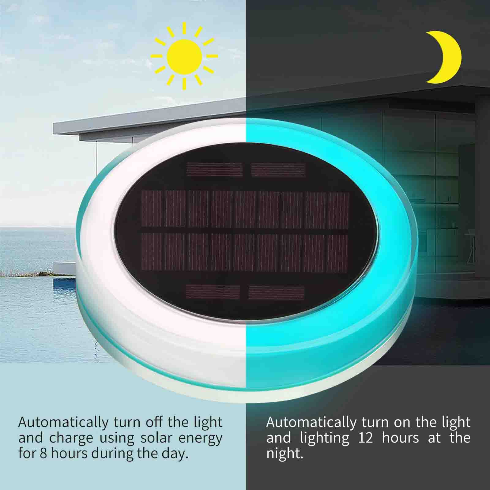 Đèn thả nước bể bơi năng lượng mặt trời MD1561 7