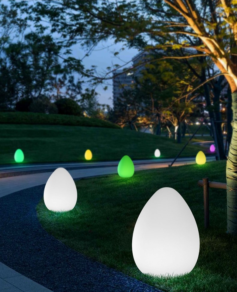 Đèn led trang trí cảnh quan hình quả trứng XC019 11