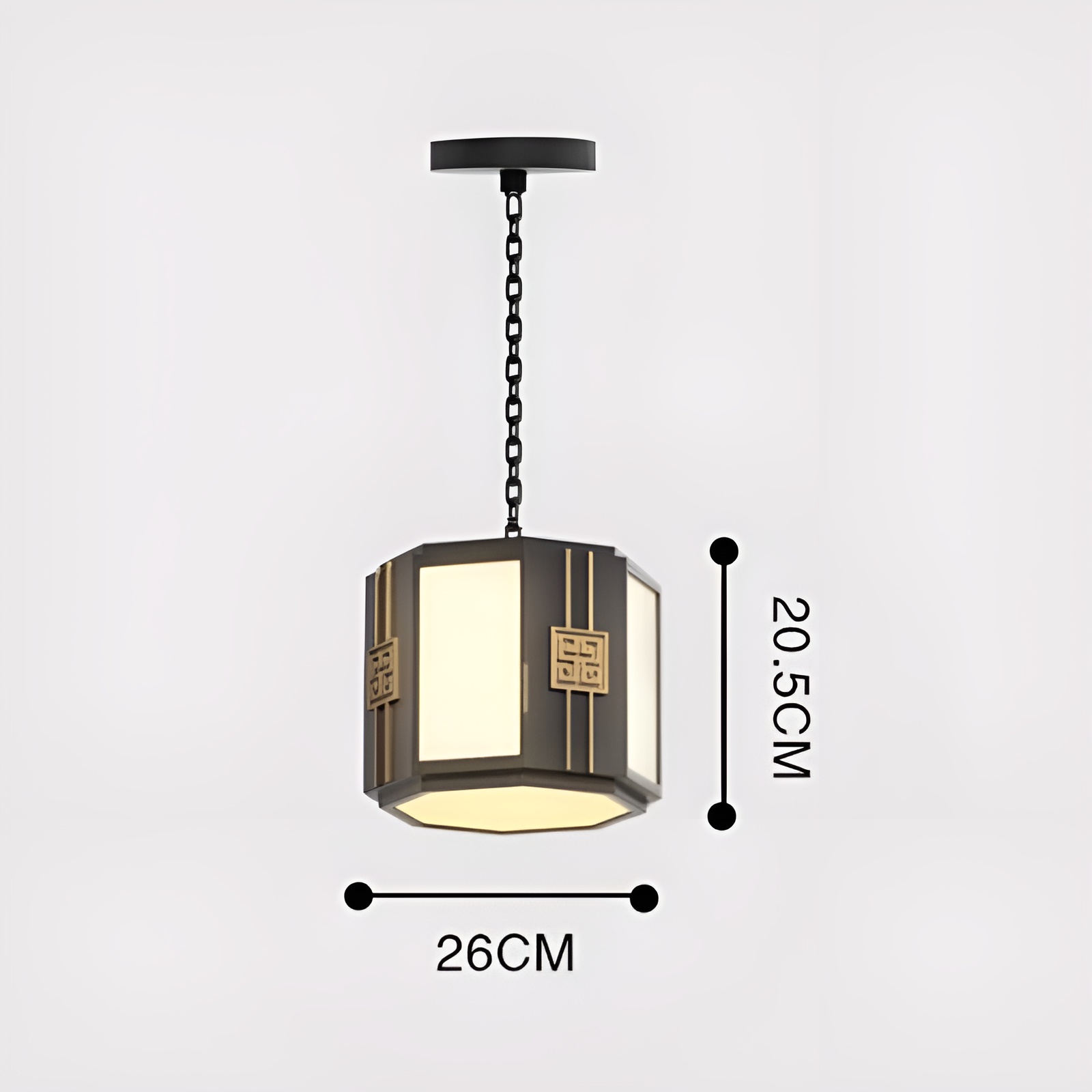 Đèn treo mái hiên kiểu cổ trang trí ngoại thất TX7250 11