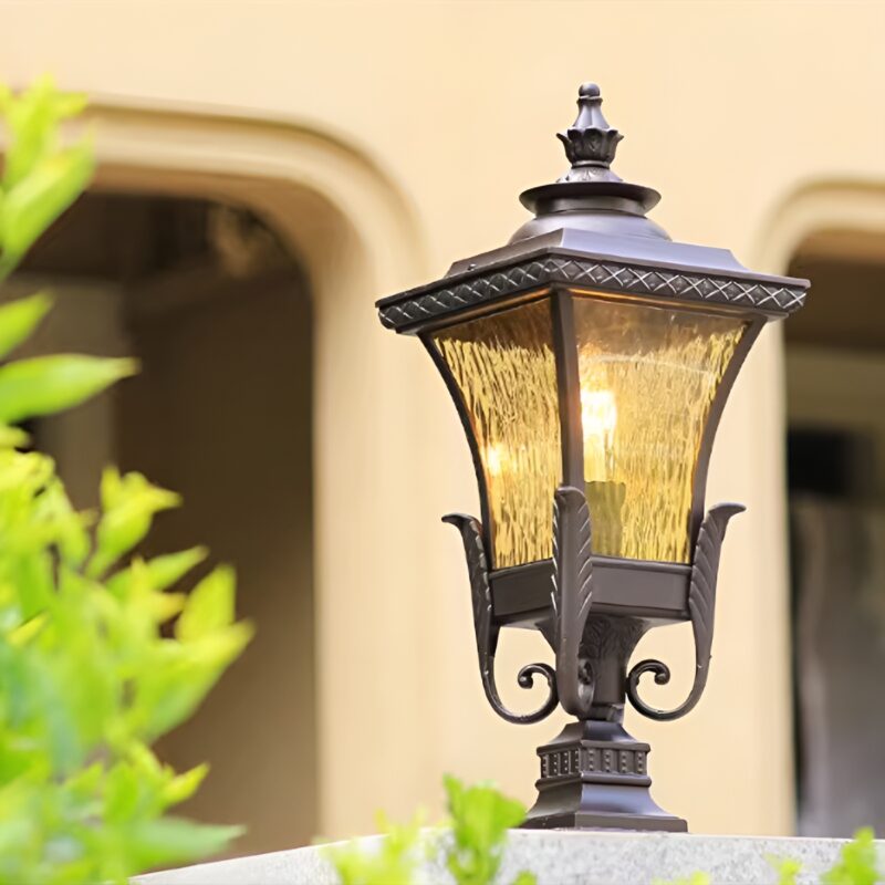 Đèn trụ lối đi cổ điển phong cách Châu Âu WK6546 1