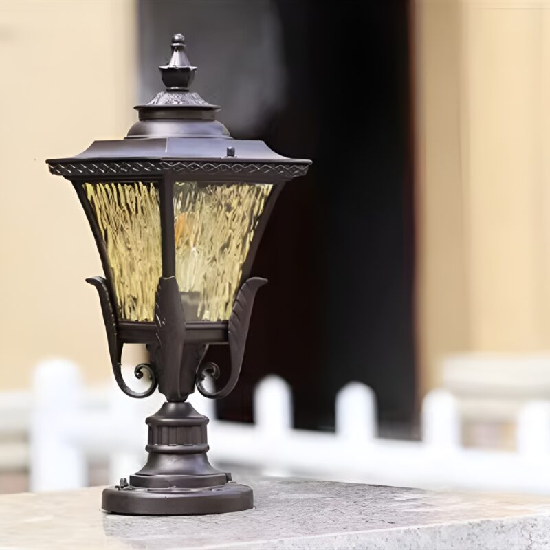 Đèn trụ lối đi cổ điển phong cách Châu Âu WK6546 2