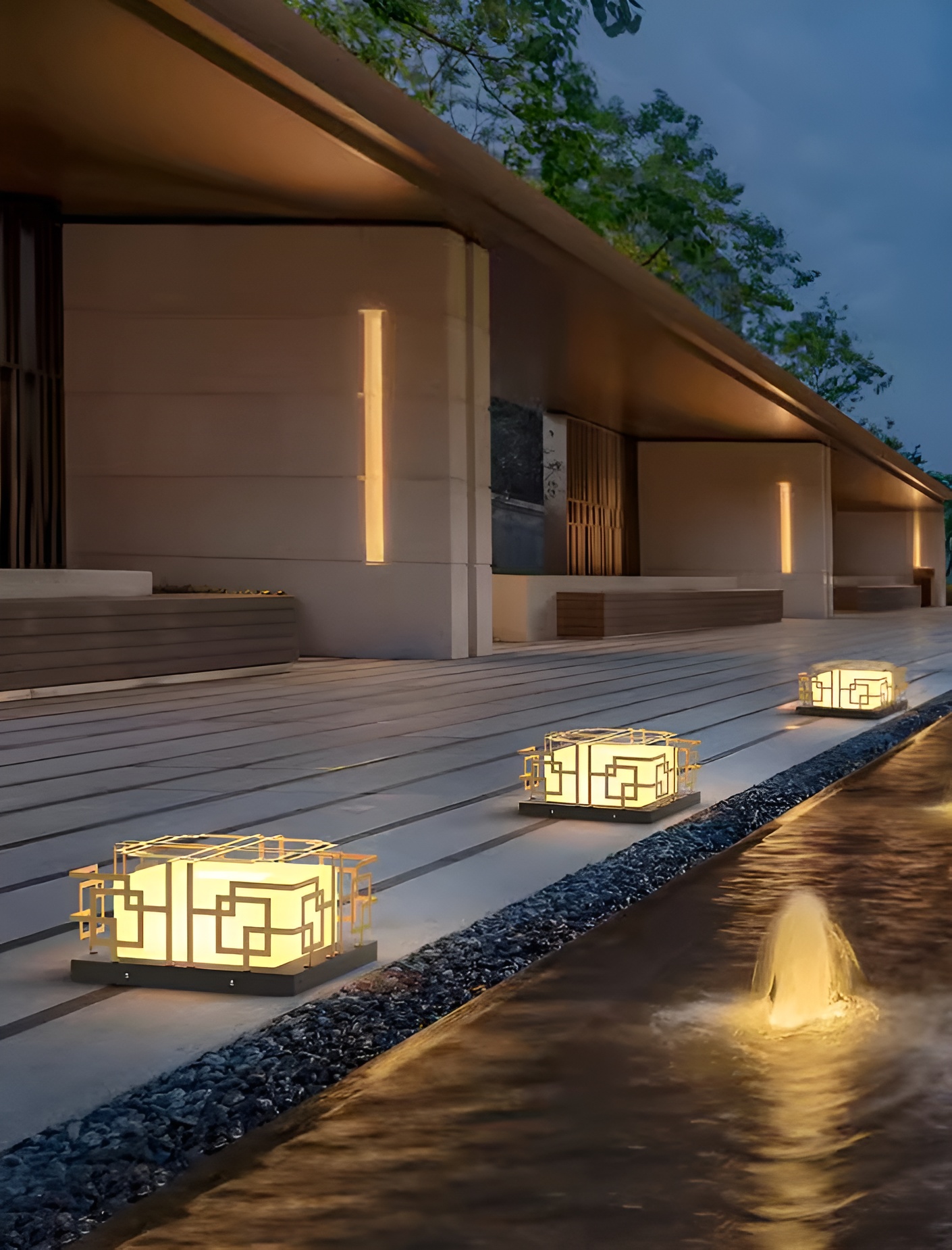 Đèn trụ trang trí vườn ngoài trời hiện đại CP3048 6