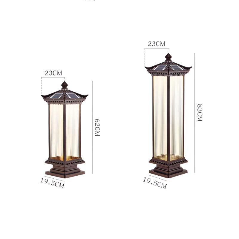 Đèn trụ thủy tinh năng lượng mặt trời Á Đông TY6049 7