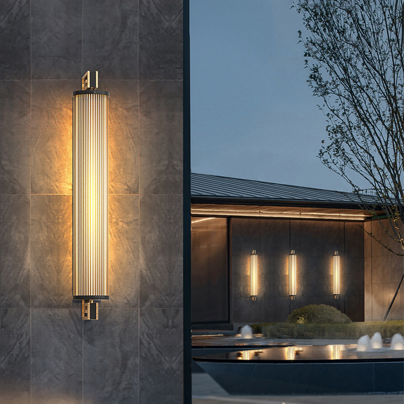 Đèn tường Inox cổ điển trang trí sân vườn B1176A 9