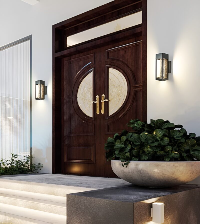 Đèn tường hành lang thủy tinh tối giản hiện đại WD0397 3