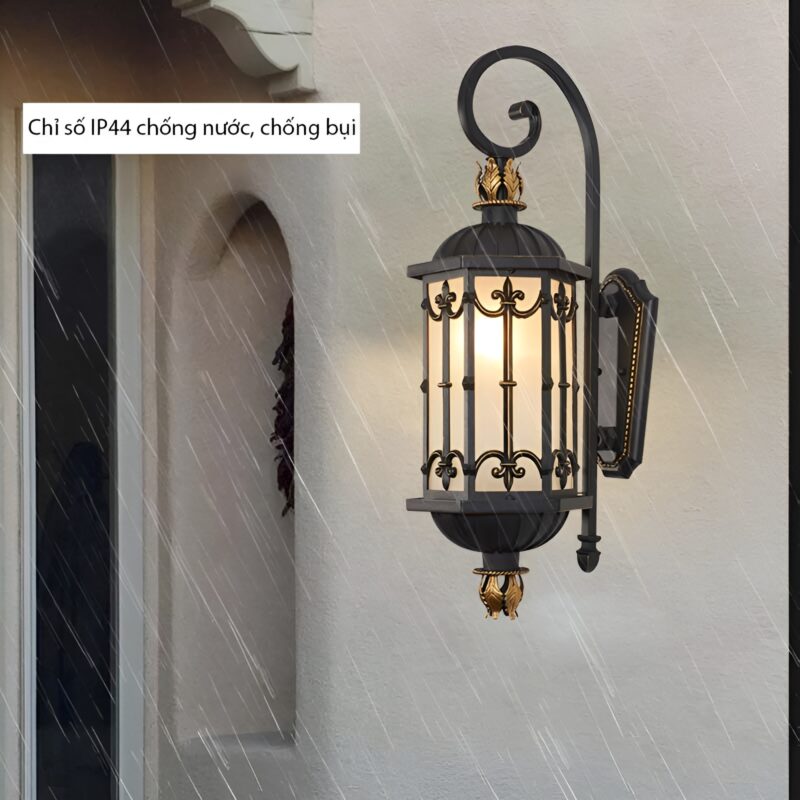Đèn tường thủy tinh ngoại thất Châu Âu TD1700 4