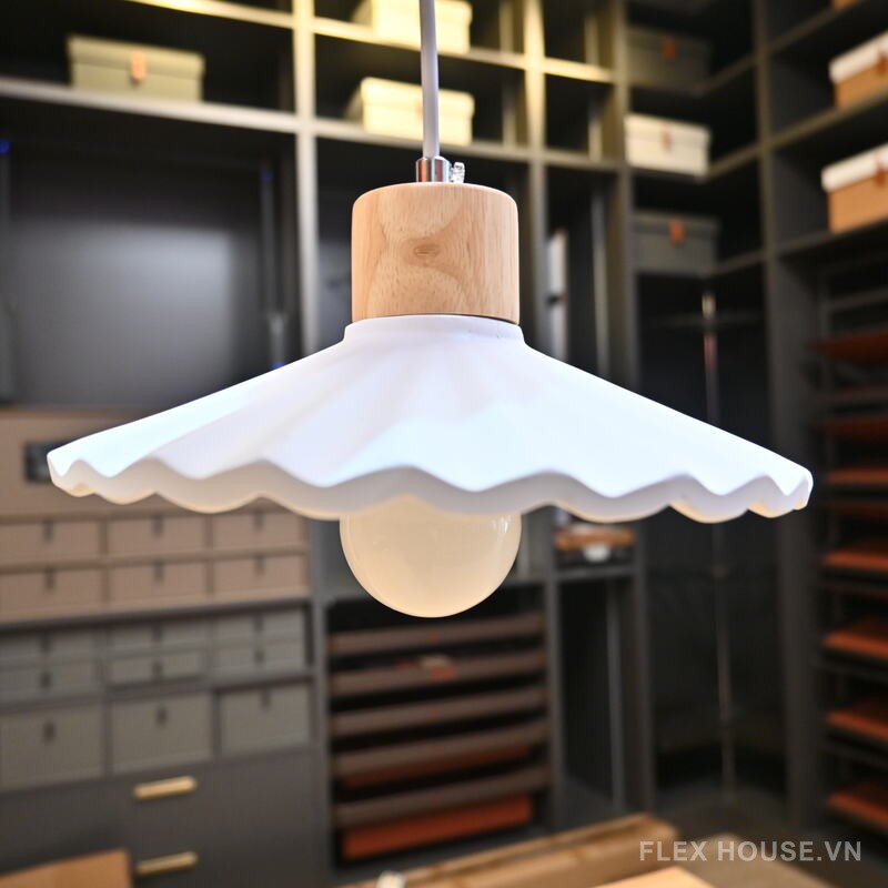 Đèn xi măng thả trần kiểu dù xếp đa sắc màu D1196 13