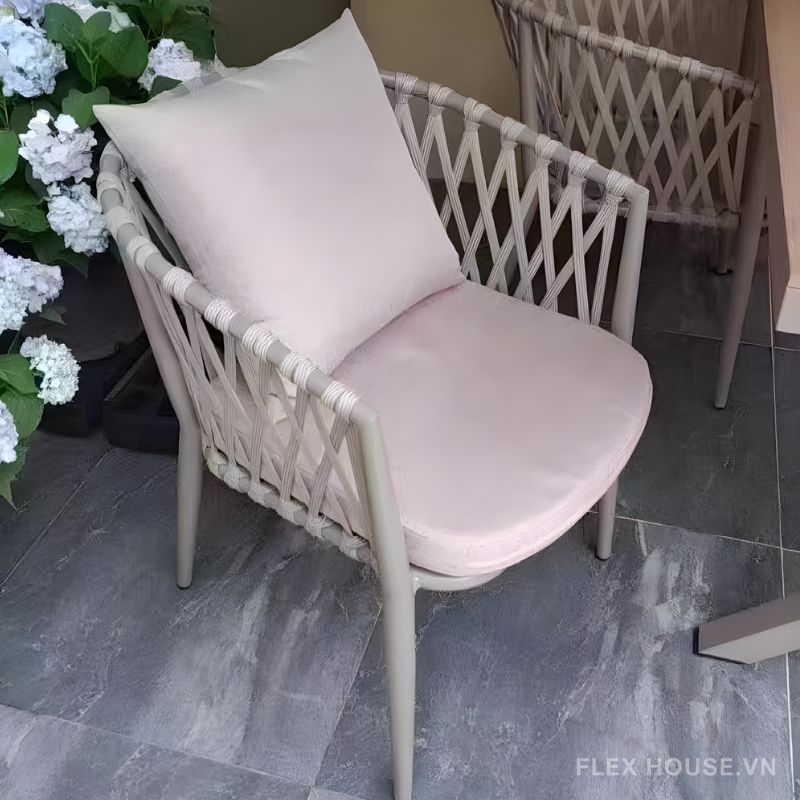 Ghế ăn ngoài trời lưng lưới chống nước CY2203 6