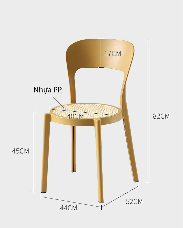 Ghế ăn ngoài trời đệm mây đan hiện đại CX885