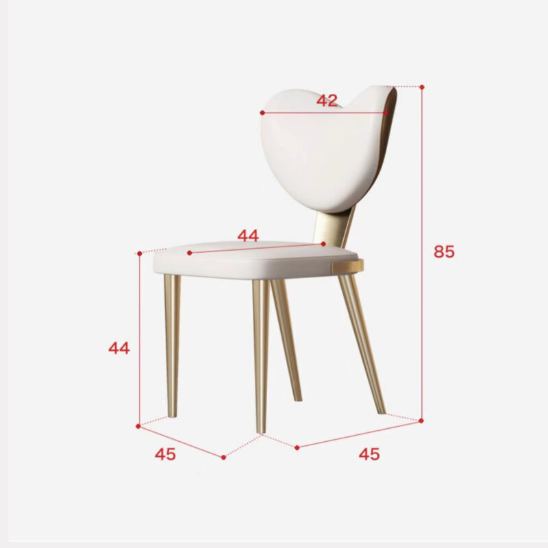 Ghế ăn tựa lưng trái tim hiện đại AL7285 5