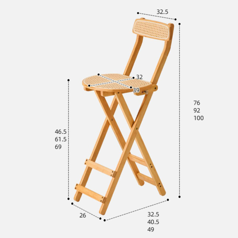 Ghế cà phê khung tre xếp gọn tiện lợi DO4543 7