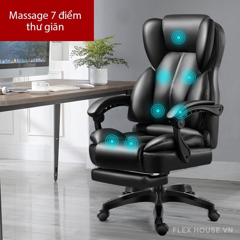 Ghế da massage thư giãn xoay 360 độ AH6950 8