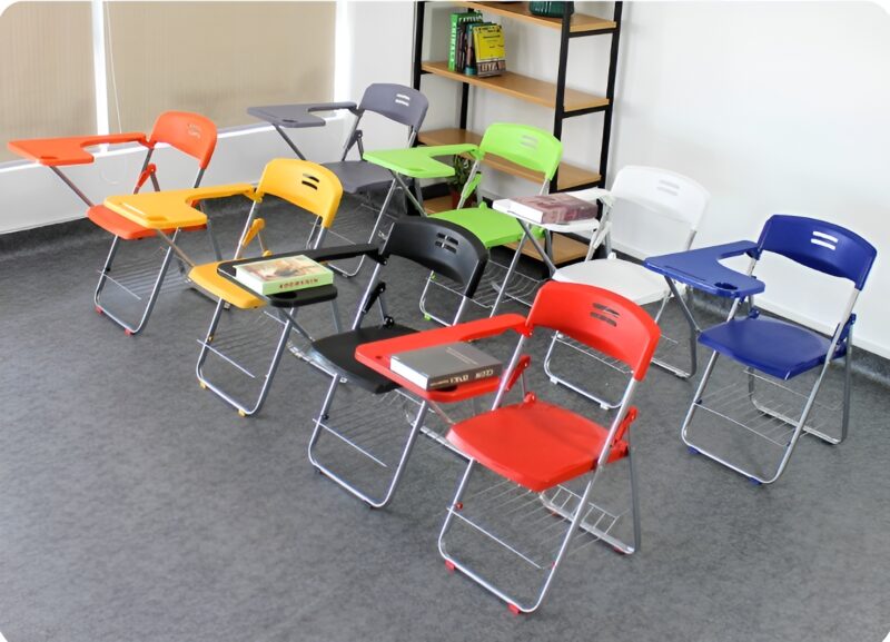 Ghế đào tạo bảng gấp tích hợp lưới lưu trữ TB6126 4