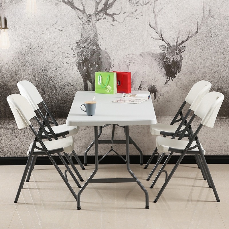Bàn ghế gấp gọn di động bằng nhựa ngoài trời CD281 6