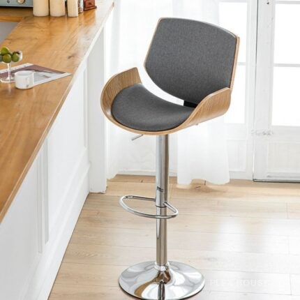 Ghế quầy bar lễ tân da bò sang trọng VM4910